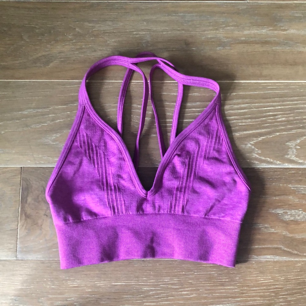 Magenta Deep V Lululemon Sports Bra